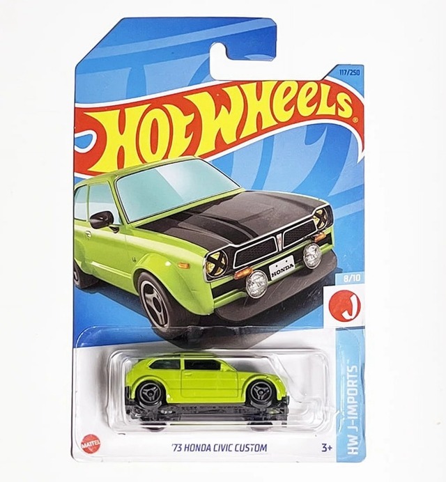 Hotwheels '73 Honda Civic Custom Green LC