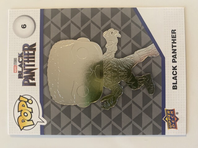 Black Panther 2023 Marvel Funko Upper Deck Card #6 Silver Foil