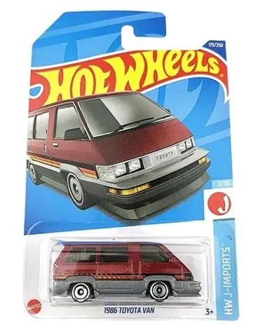 Hot Wheels J-Imports 1986 Toyota Van Burgundy/Silver (LC)