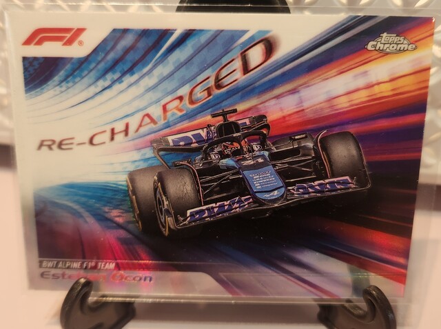 2024 Topps Chrome Qualifying Lap F1 Esteban Ocon Re-Charged RECH-9
