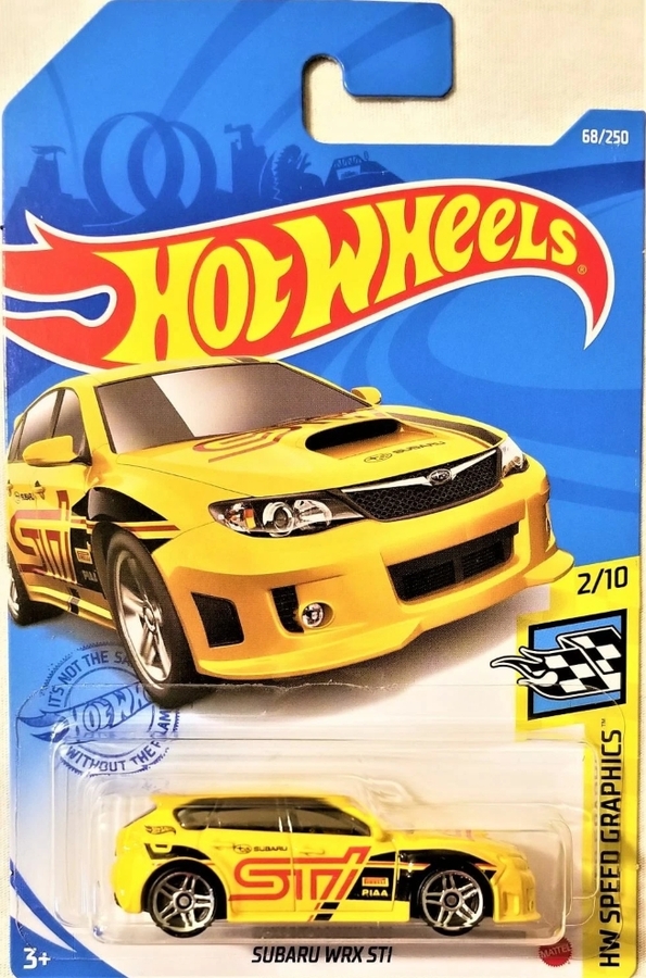 Hot Wheels HW Speed Graphics 2/10 Subaru WRX STi 68/250 Yellow LC