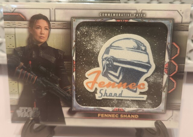 Star Wars Topps 2022 The Book of Boba Fett Fennec Shand Commemorative Patch Card - MP-18