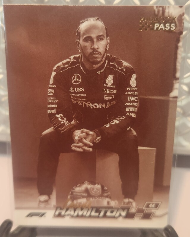 2024 Topps Paddock Pass F1  #6 Lewis Hamilton - Sepia
