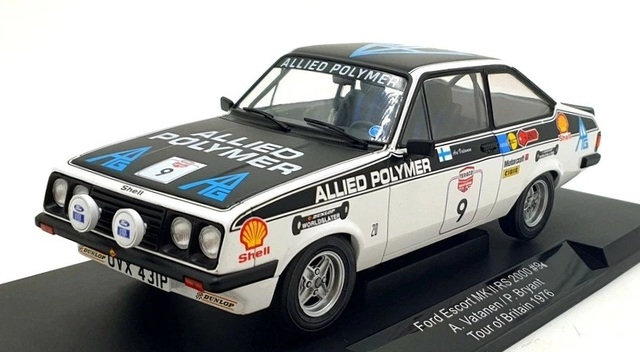 Ford Escort MkII RS 2000 A Vatanen/ P Bryant #9 Tour of Britain 1976 - Model Car Group 1/18