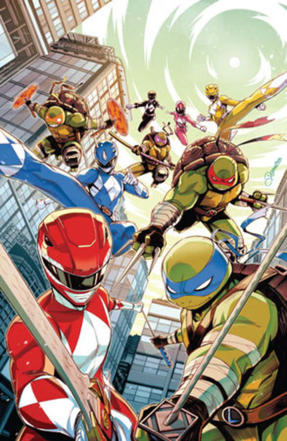 Mighty Morphin Power Rangers/ Teenage Mutant Ninja Turtles III #1 E Variant (Full Art, Foil, Zonno) Comic