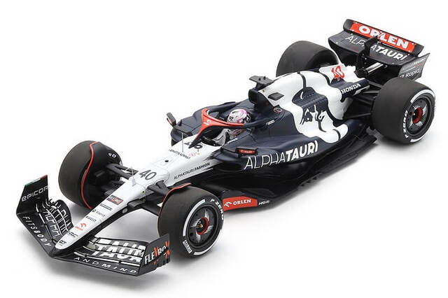 Spark Models - AlphaTauri AT04 #40 'Scuderia AlphaTauri' Singapore GP 2023 Liam Lawson - 1/18