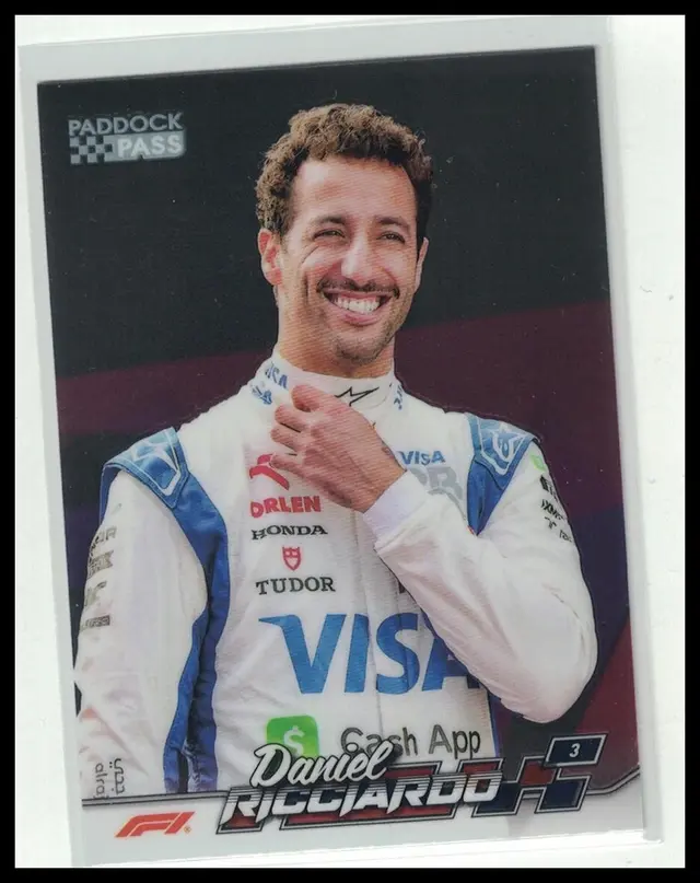 2024 Topps Paddock Pass F1 Daniel Ricciardo #18 - Black Foil