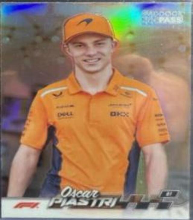 2024 Topps F1 Paddock Pass Oscar Piastri #8 - Chrome Refractor
