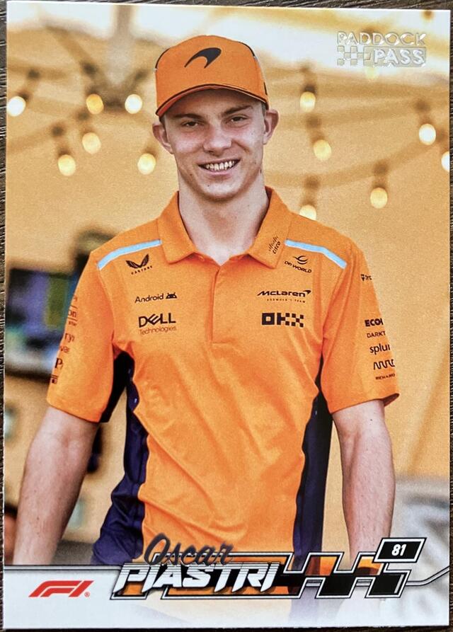 2024 Topps F1 Paddock Pass Oscar Piastri #8