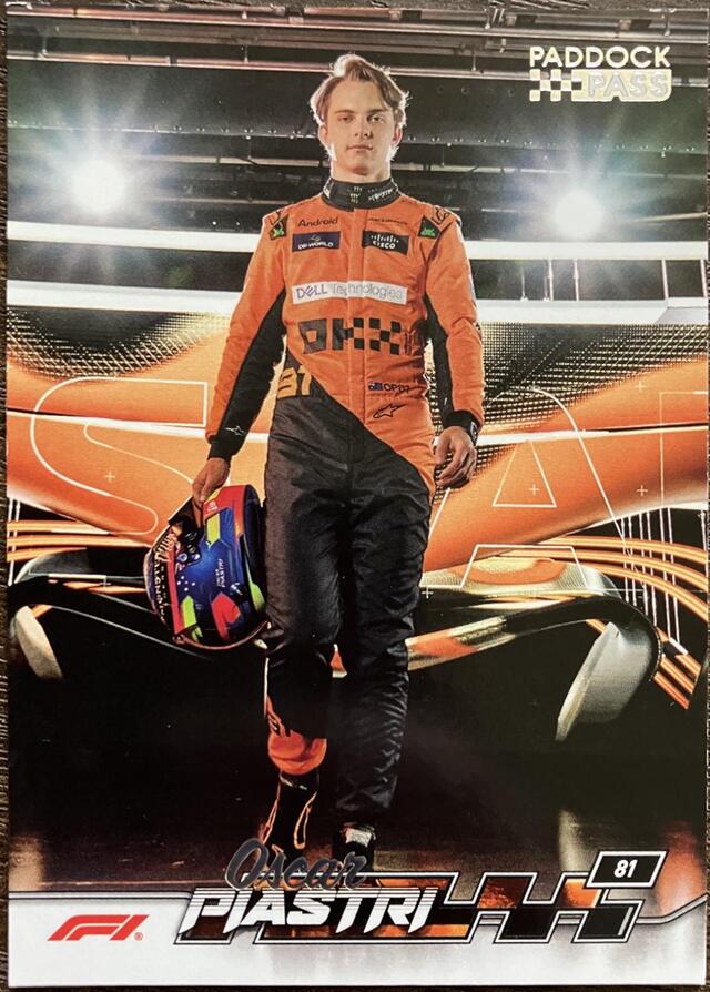 2024 Topps F1 Paddock Pass Oscar Piastri #58