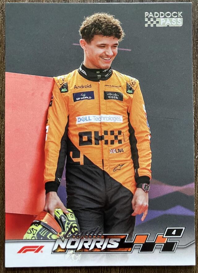 2024 Topps F1 Paddock Pass Lando Norris #7 - Photo Variation