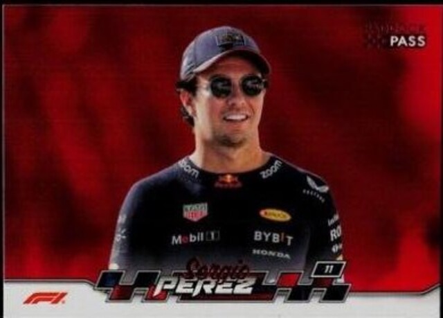 2024 Topps F1 Paddock Pass Sergio Perez #2 - Red Foil