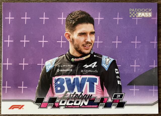 2024 Topps Paddock Pass F1 Estaban Orcon #9 - Photo Variation