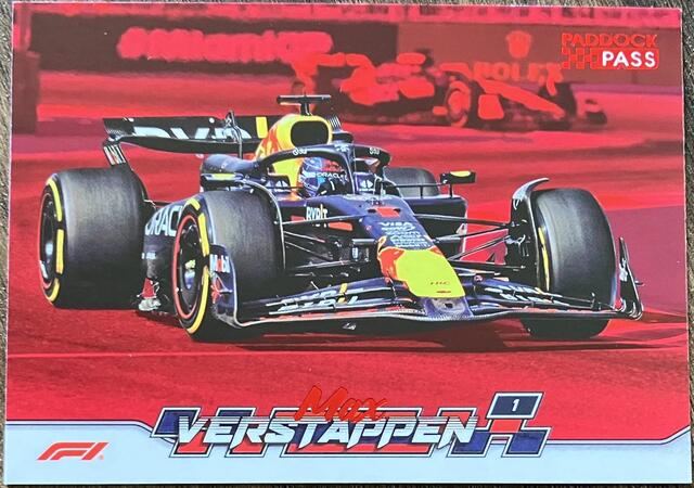 2024 Topps F1 Paddock Pass Max Verstappeni #31 - Red Foil