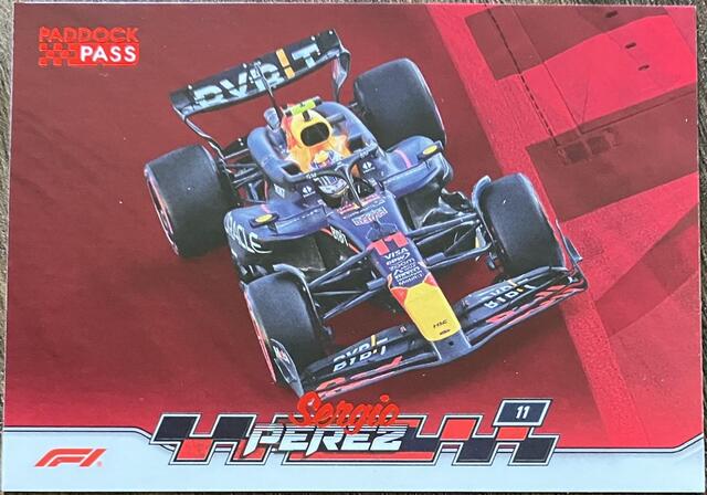 2024 Topps F1 Paddock Pass Sergio Perez #32 - Red Foil