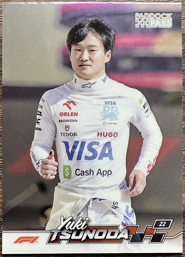 2024 Topps F1 Paddock Pass Yuki Tsunoda #17 - Chrome