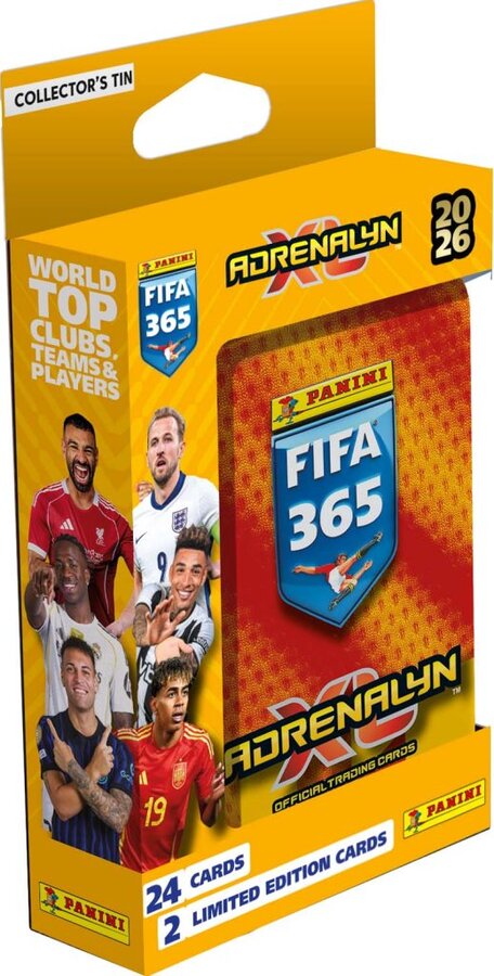Panini FIFA 365 Adrenalyn XL 2026 Soccer - Pocket Tin (4 Pack)