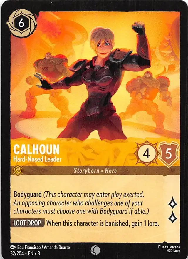 Disney Lorcana: Reign Of Jafar COMMON Calhoun - Hard Nosed Leader #32/204