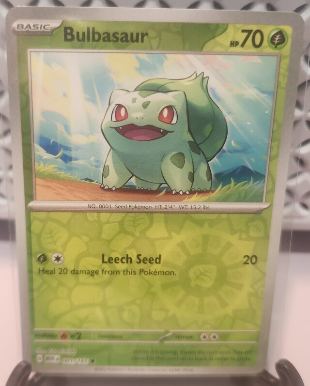 Pokemon TCG: Bulbasaur 001/165 Scarlet & Violet 151