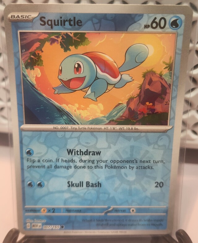 Pokemon TCG: Squirtle 007/165 Scarlet & Violet 151