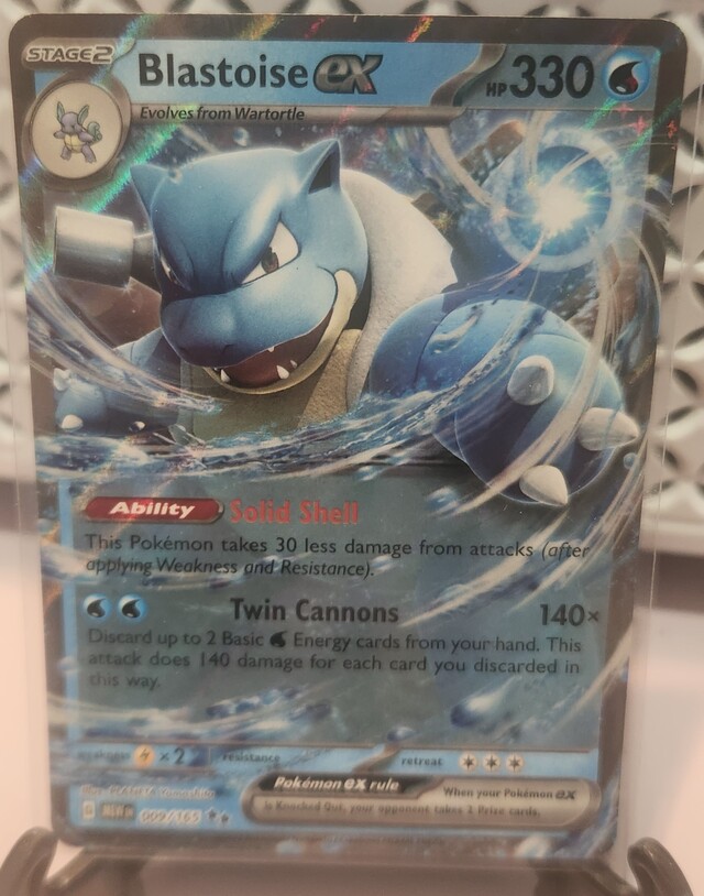 Pokemon TCG: Blastoise ex 009/165 Scarlet & Violet 151