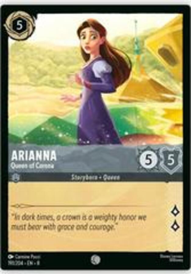 Disney Lorcana: Reign Of Jafar COMMON Arianna - Queen Of Corona #191/204