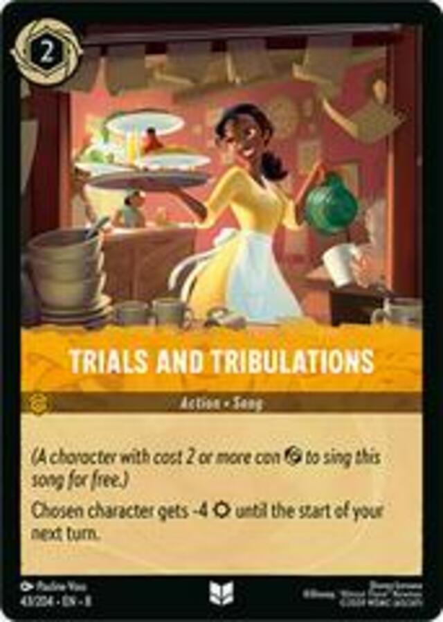 Disney Lorcana: Reign Of Jafar UNCOMMON Trials And Tribulation #43/204