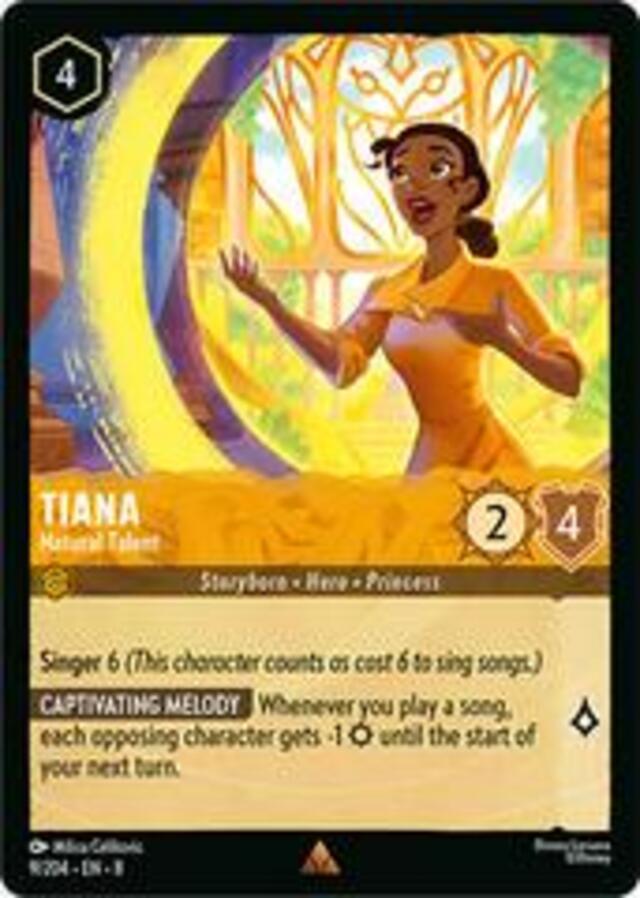 Disney Lorcana: Reign Of Jafar RARE Tiana - Natural Talent #9/204