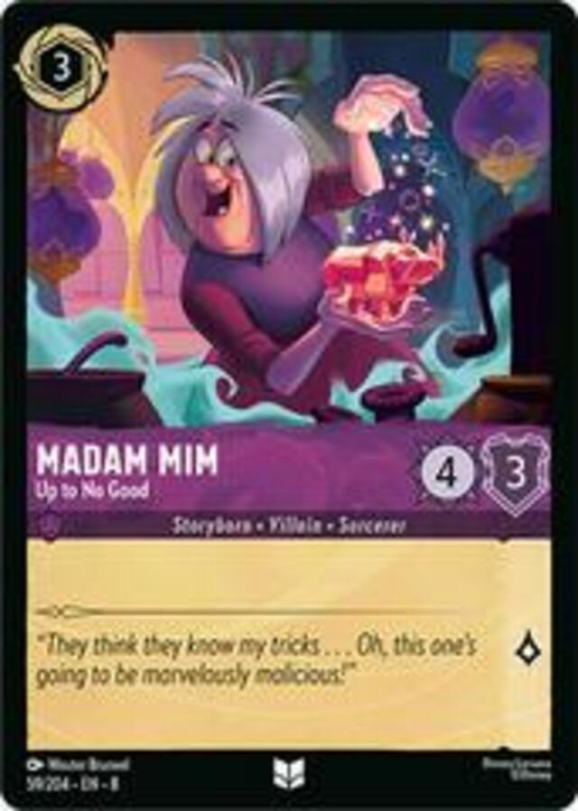 Disney Lorcana: Reign Of Jafar UNCOMMON Madam Mim - Up To No Good #59/204