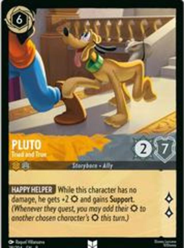 Disney Lorcana: Reign Of Jafar UNCOMMON Pluto - Tried And True #28/204