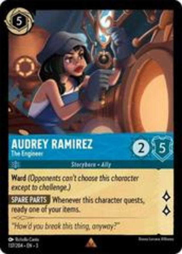 Disney Lorcana: Into The Inklands RARE Audrey Ramirez - The Engineer #137/204
