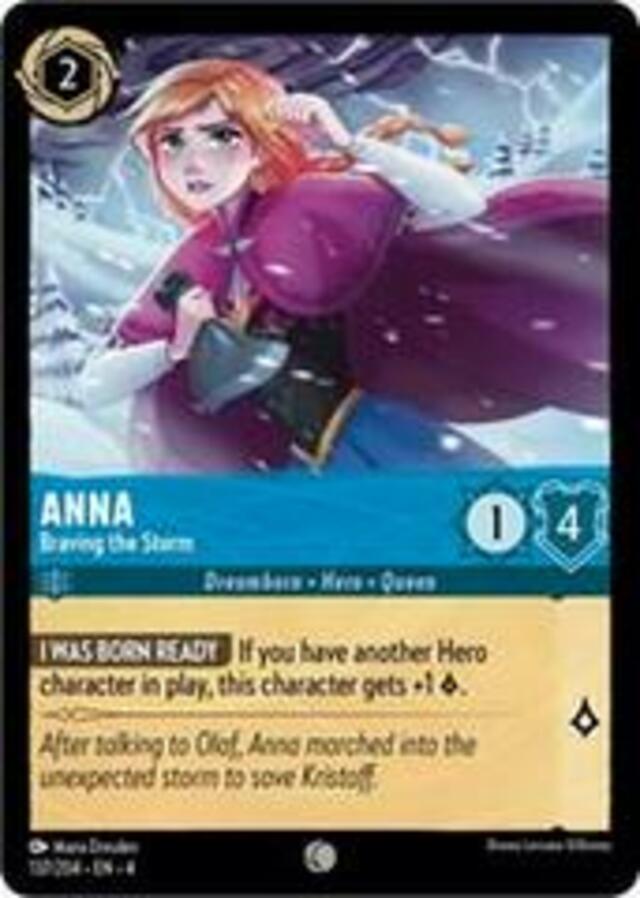 Disney Lorcana: Ursula's Return COMMON Anna - Braving The Storm #137/204