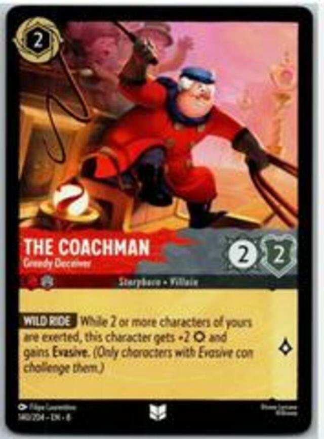 Disney Lorcana: Reign Of Jafar UNCOMMON The Coachman - Greedy Deceiver #140/204
