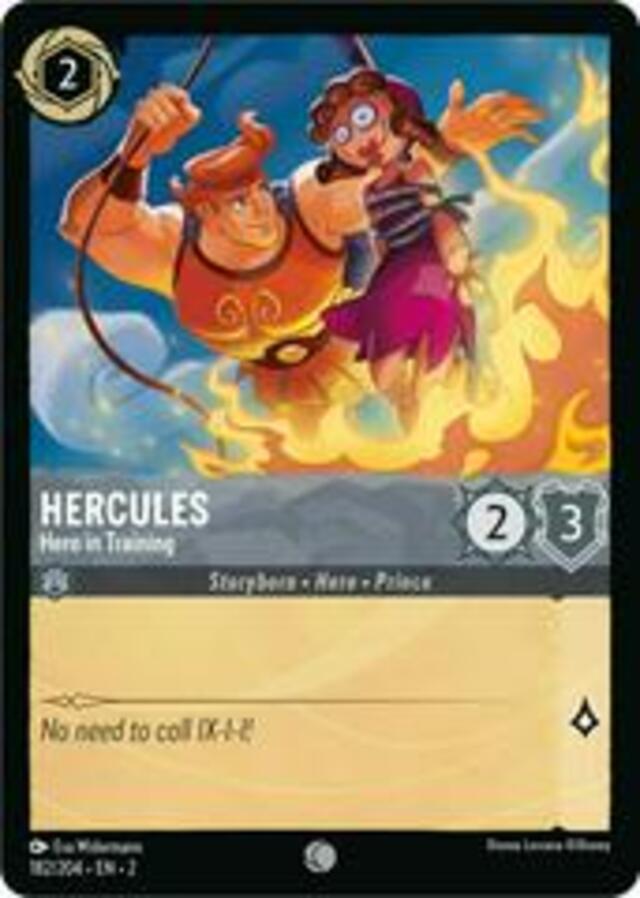 Disney Lorcana: Rise Of The Floodborn COMMON Hercules - Hero In Training #182/204