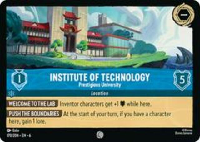 Disney Lorcana: Azurite Sea COMMON Institute Of Technology - Prestigious University #170/204