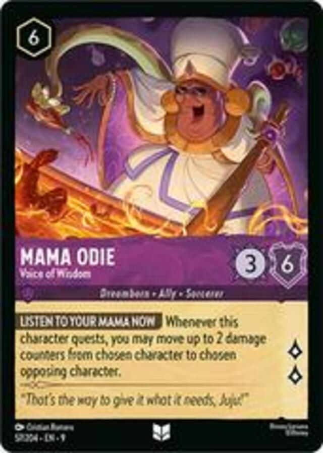 Disney Lorcana: Fabled UNCOMMON Mama Odie - Voice Of Wisdom #52/204