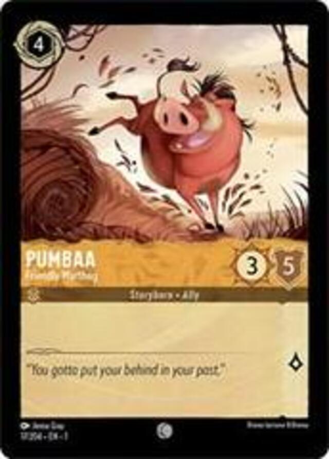 Disney Lorcana: The First Chapter COMMON Pumbaa - Friendly Warthog #17/204