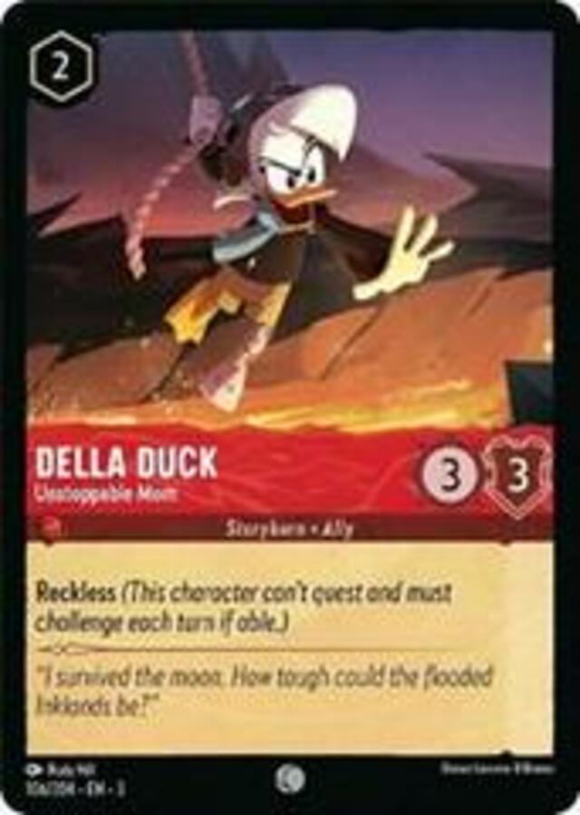 Disney Lorcana: Into The Inklands COMMON Della Duck - Unstoppable Mom #106/204