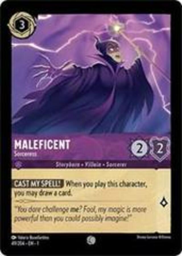 Disney Lorcana: The First Chapter COMMON Maleficent - Sorceress #49/204
