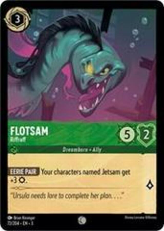 Disney Lorcana: Into The Inklands COMMON Flotsam - Riffraff #72/204