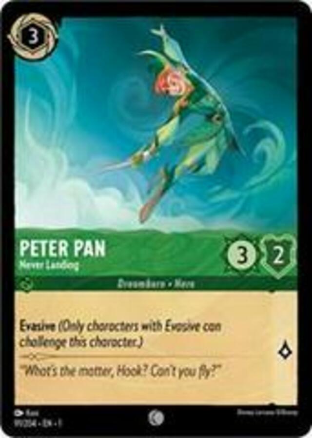 Disney Lorcana: The First Chapter COMMON Peter Pan - Never Landing #91/204