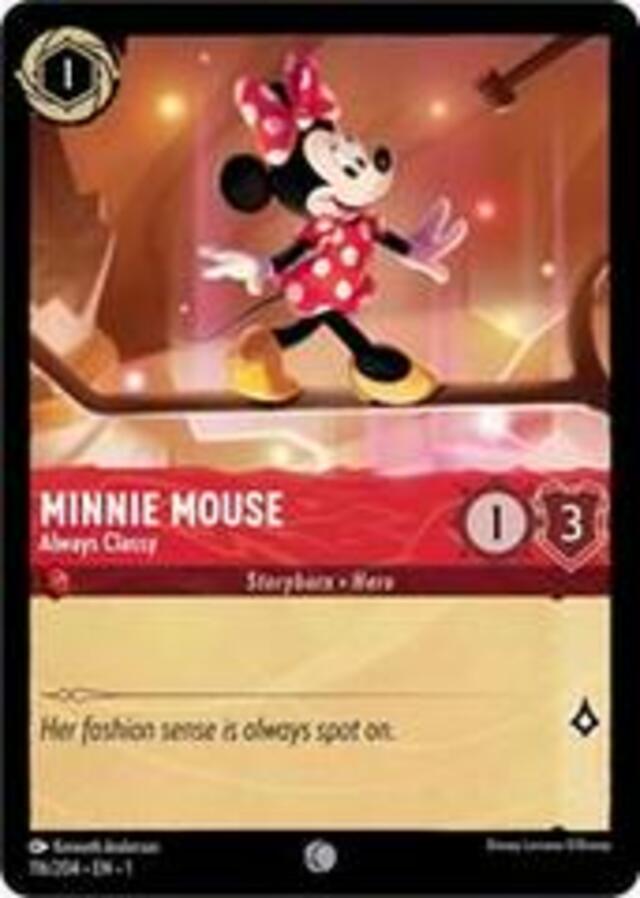 Disney Lorcana: The First Chapter COMMON Minnie Mouse - Always Classy #116/204