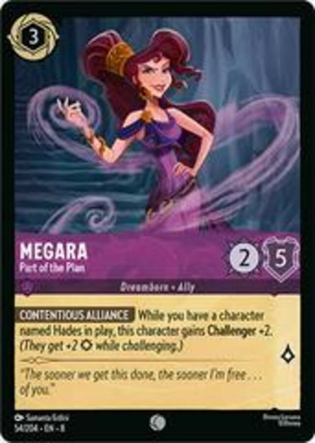 Disney Lorcana: Reign Of Jafar COMMON Megara - Part Of The Plan #54/204