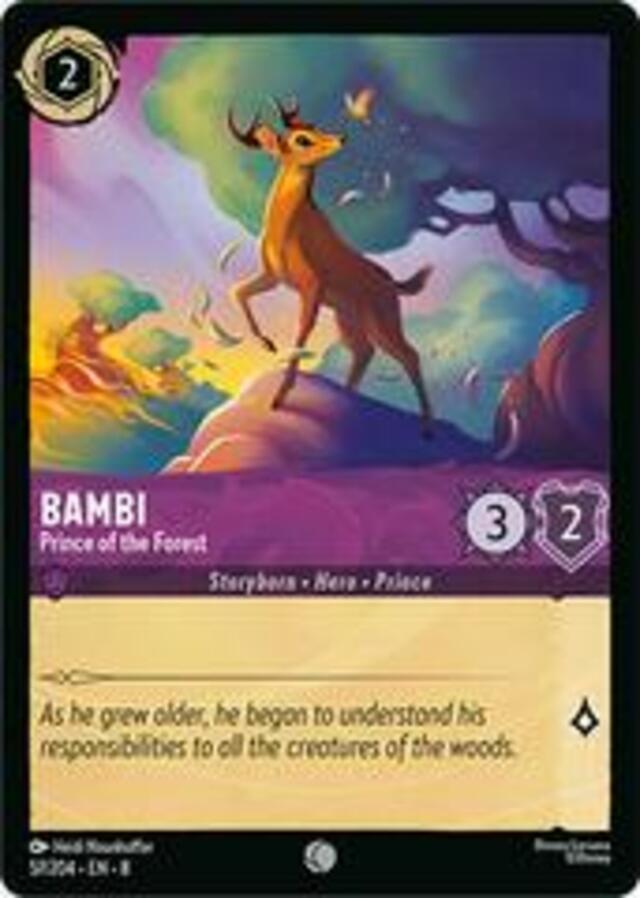 Disney Lorcana: Reign Of Jafar COMMON Bambi - Prince Of The Forest #57/204