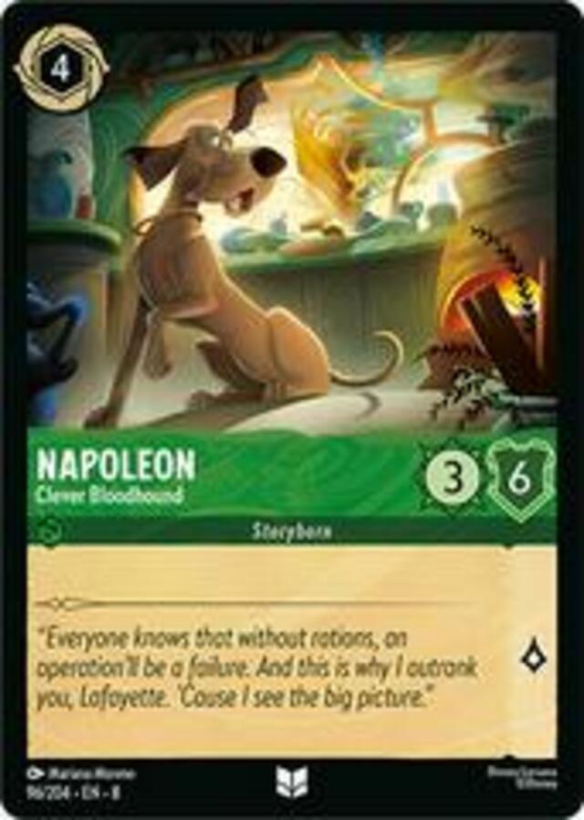 Disney Lorcana: Reign Of Jafar UNCOMMON Napoleon - Clever Bloodhound #96/204
