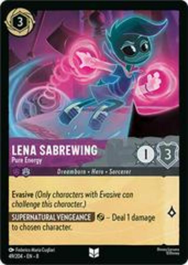 Disney Lorcana: Reign Of Jafar UNCOMMON Lena Sabrewing - Pure Energy #49/204