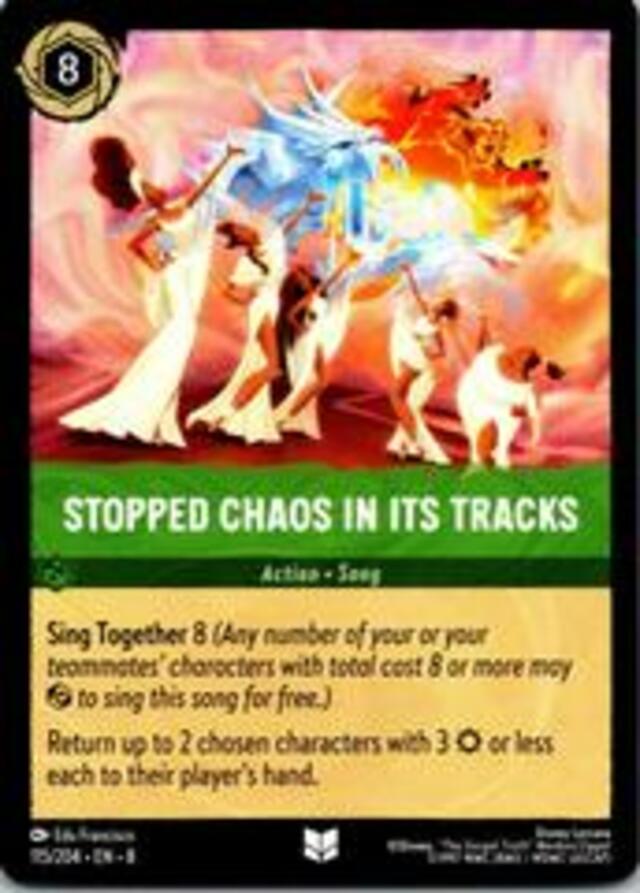 Disney Lorcana: Reign Of Jafar UNCOMMON Stopped Chaos In Its Tracks #115/204