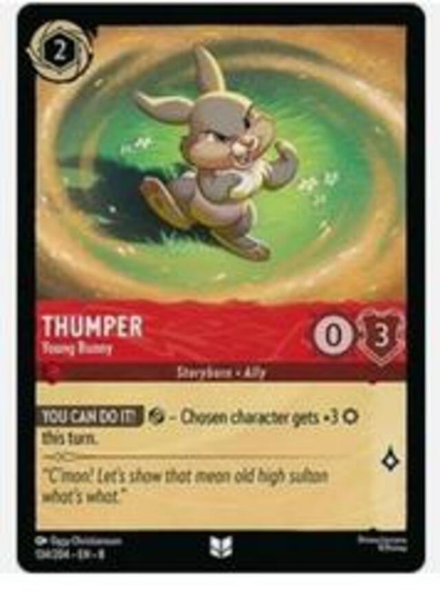 Disney Lorcana: Reign Of Jafar UNCOMMON Thumper - Young Bunny #134/204