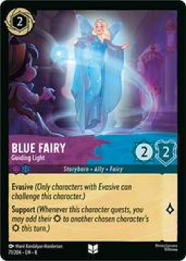 Disney Lorcana: Reign Of Jafar UNCOMMON Blue Fairy - Guiding Light #71/204