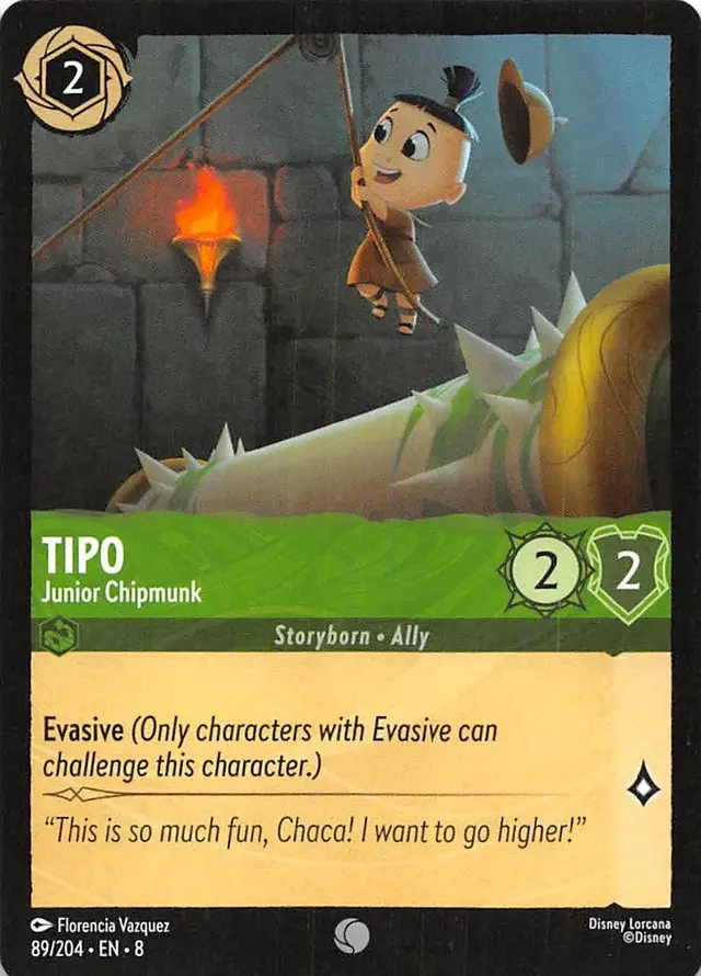 Disney Lorcana: Reign Of Jafar COMMON Tipo - Junior Chipmunk #89/204